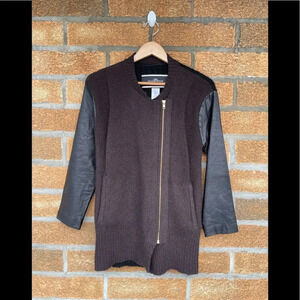 Malene Birger mohair/leather sweater Small